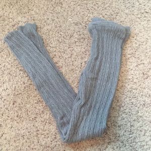 Grey sweater tights